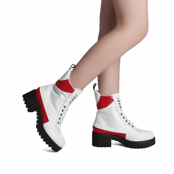 Dream-pair chunky heel  boots size 9. Wore once - Picture 1 of 10